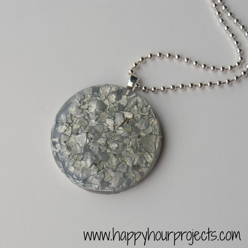 Mod Podged Shell Eggshell Mod Podge Pendants | AllFreeJewelryMaking.com