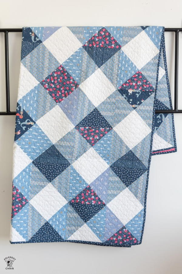 Gingham Quilted Blanket Pattern