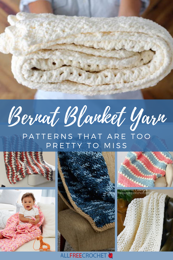 Bernat baby blanket discount yarn crochet patterns easy