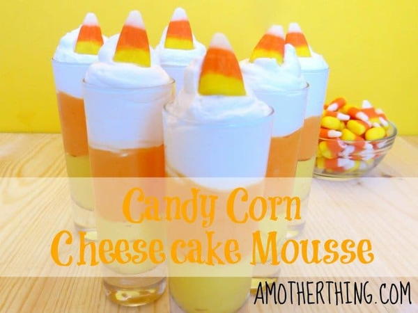 Candy Corn Cheesecake Mousse