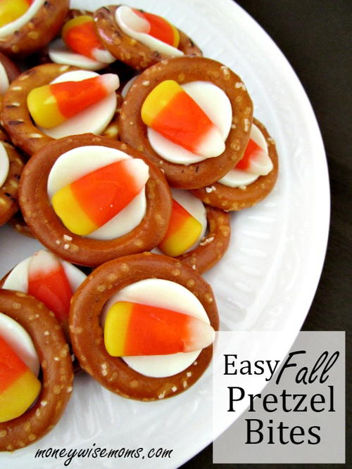 Easy Fall Pretzel Bites