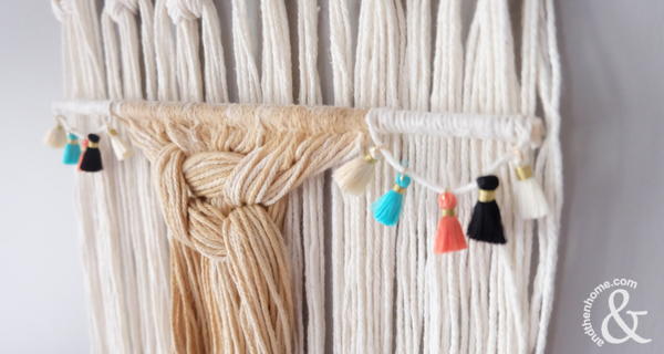 Coffee-Dyed Macrame Wall Hanging