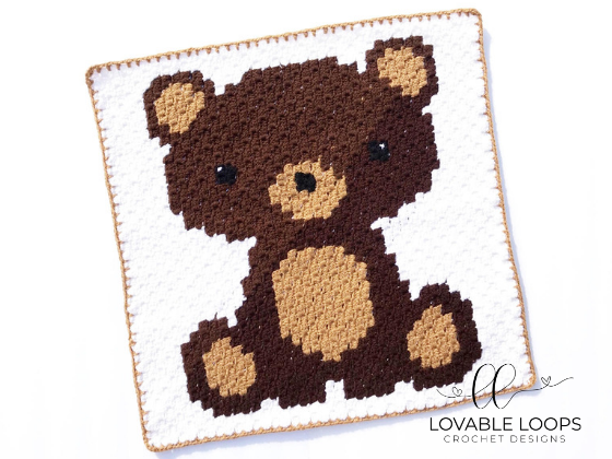 Bear c2c Baby Blanket