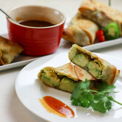 Bacon Avocado Egg Rolls