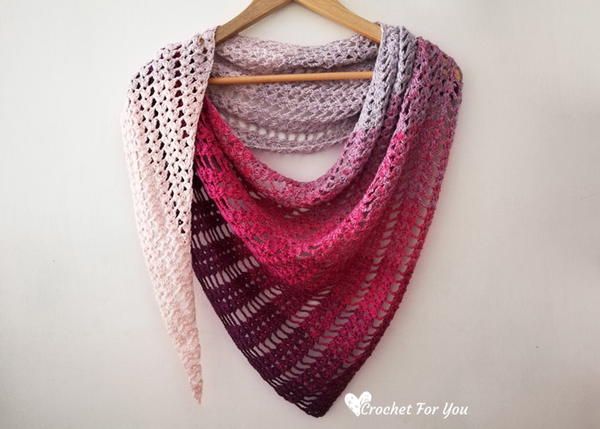 Crochet Shell & Lace Shawl