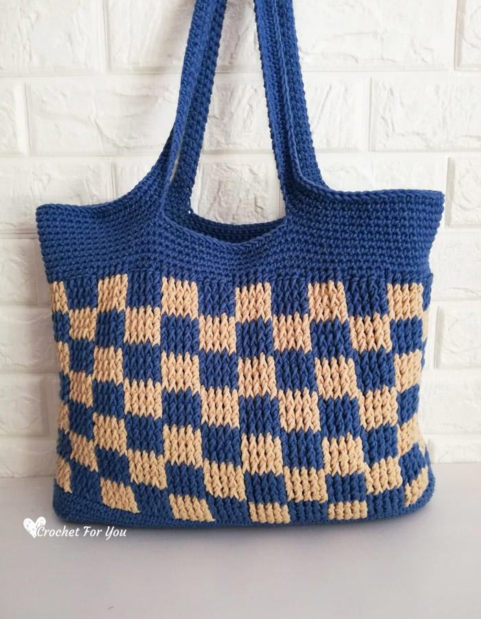 Fame Crochet Knit Convertible Tote Bag with Tassel
