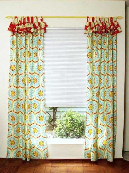 Bright and Cheery Ruffled Curtains
