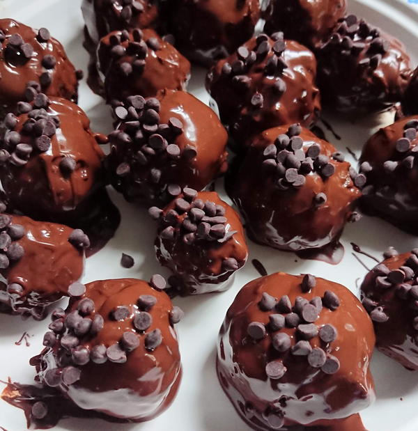 Allergy Friendly Chocolate Chip Cookie Dough Brownie Bombs