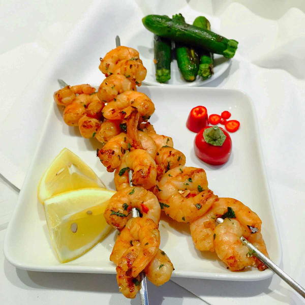 Succulent Exotic Bbq-Ed Prawns