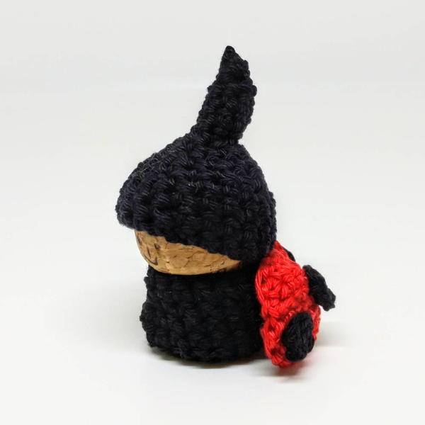 Ladybug Gnome Using Recylced Cork