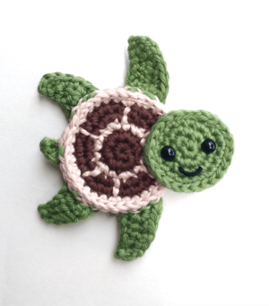 Sea Turtles Appliqu | AllFreeCrochet.com