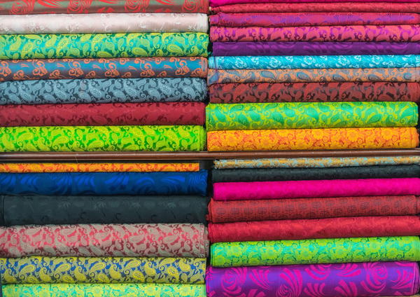 Colorful fabrics