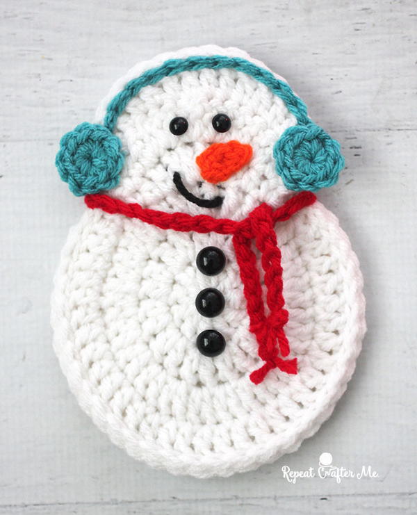 Crochet Snowman Christmas Ornament