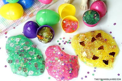 Easter Egg Glitter Slime Party Favors
