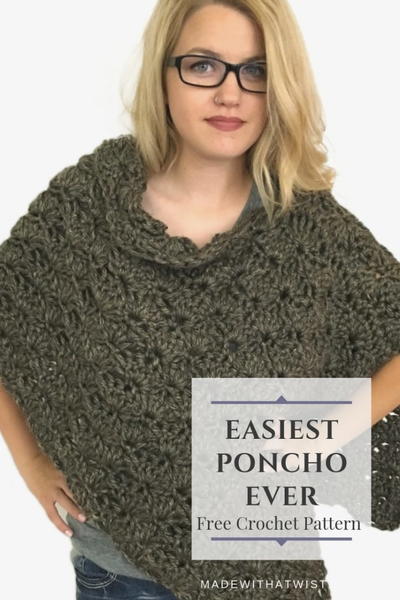 The Fastest, Easiest Crochet Poncho Pattern Ever