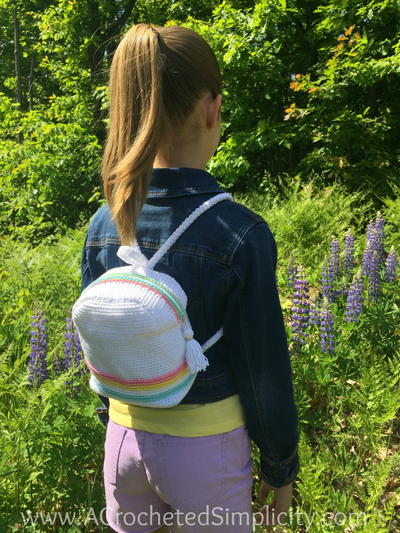 Striped Mini-Backpack