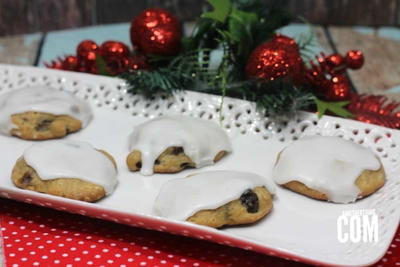 Mincemeat Cookies with Lemon Glaze