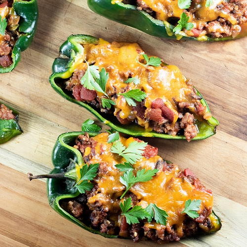 Restaurant Style Stuffed Poblano Peppers