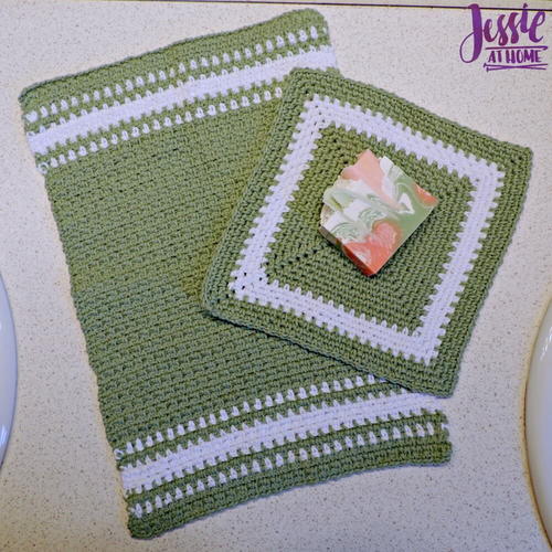 Spearmint Hand and Face Towels