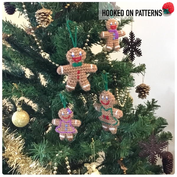 Gingerbread Family Christmas Tree Decorations