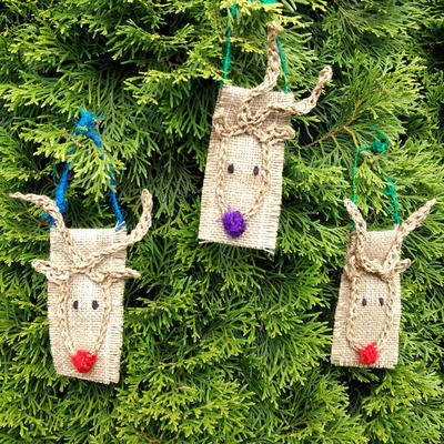 Rustic Reindeer Ornaments