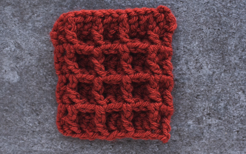 Crochet Waffle Stitch