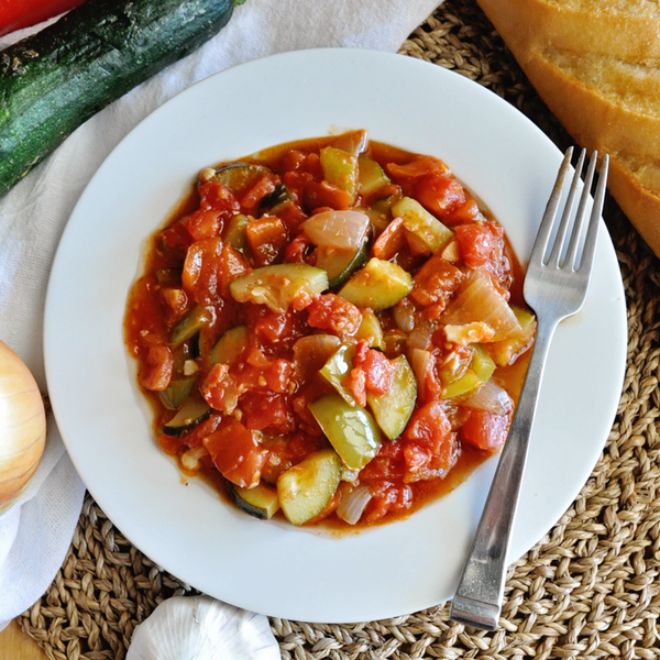 Traditional Spanish Pisto – Ratatouille with Vegetables & Olive Oil
