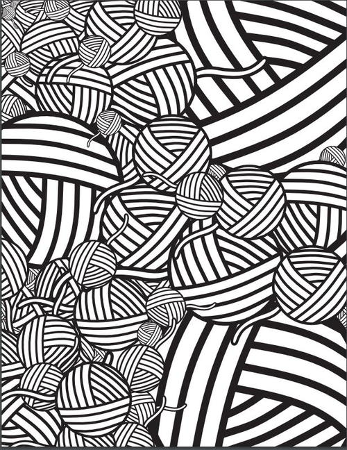 Mesmerizing Yarn Coloring Page