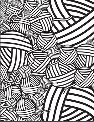 Mesmerizing Yarn Coloring Page Favecrafts Com