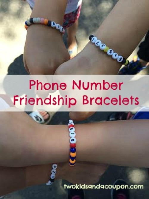 Phone Number Friendship Bracelets