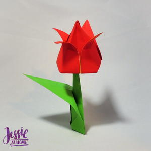 Origami Flower Stem And Leaf Favecrafts Com