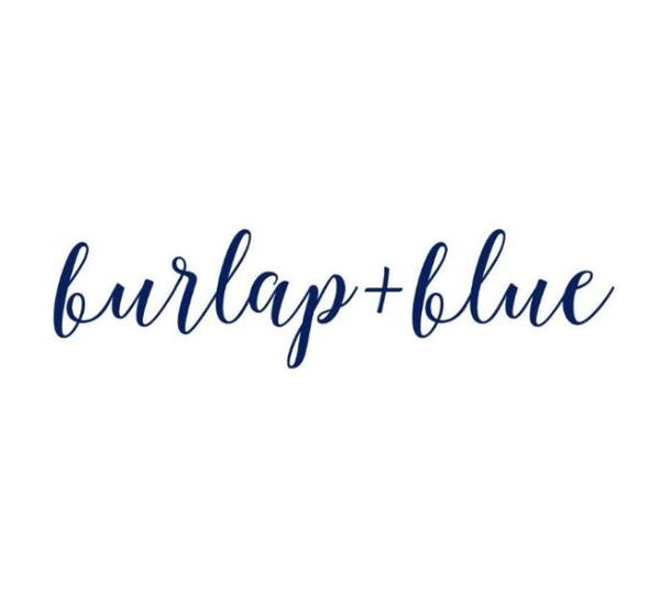 Burlap & Blue