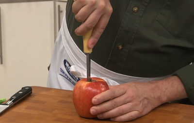 How to Use an Apple Corer Step 1