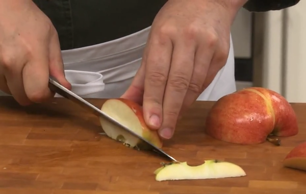 How to Core an Apple With a Knife Step 2