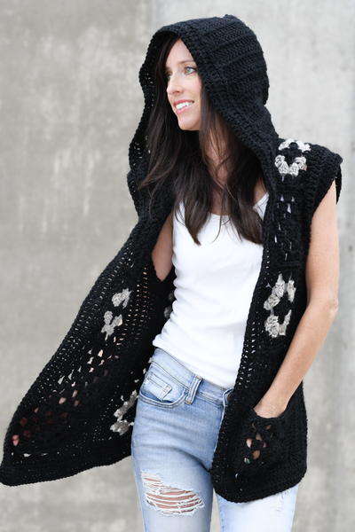 Hooded Granny Vest