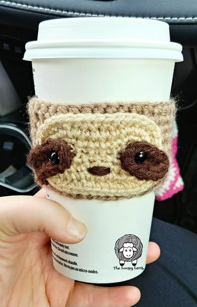 Sloth Coffee Cozy