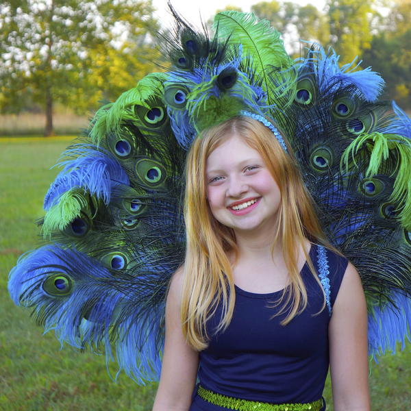 Just Beautiful Peacock Halloween Costume DIY