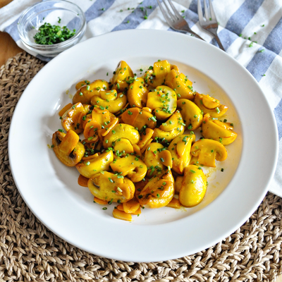 Sautéed Spanish Mushrooms with Saffron & White Wine