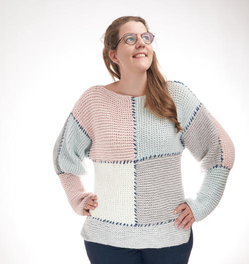 Block Sweater | AllFreeKnitting.com