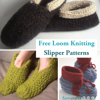 5 Free Loom Knitting Slipper Patterns