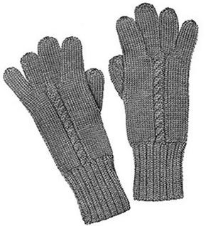 Knit Gloves Pattern on Straight Needles