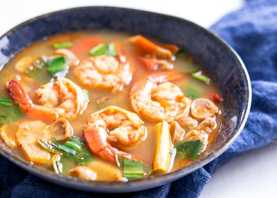 Tom Yum Goong (Thai Hot & Sour Shrimp Soup)