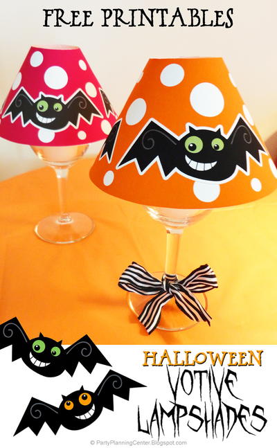 Printable Halloween Votive Lampshades