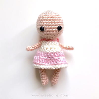 Basic Dress for Baby Bean Amigurumi Doll