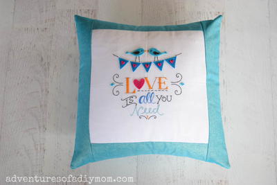 DIY Embroidered Pillow