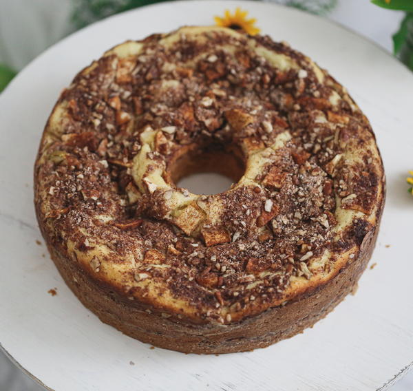 Apple Cinnamon Coffee Cake  Sugar Free Option Too