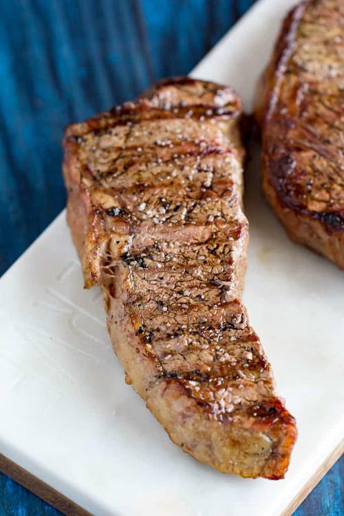 Traeger Grilled New York Strip Steak | RecipeLion.com