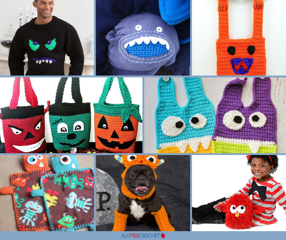 34+ Free Crochet Monster Patterns | AllFreeCrochet.com
