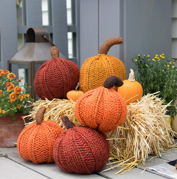 Large Pumpkin Knitting Pattern