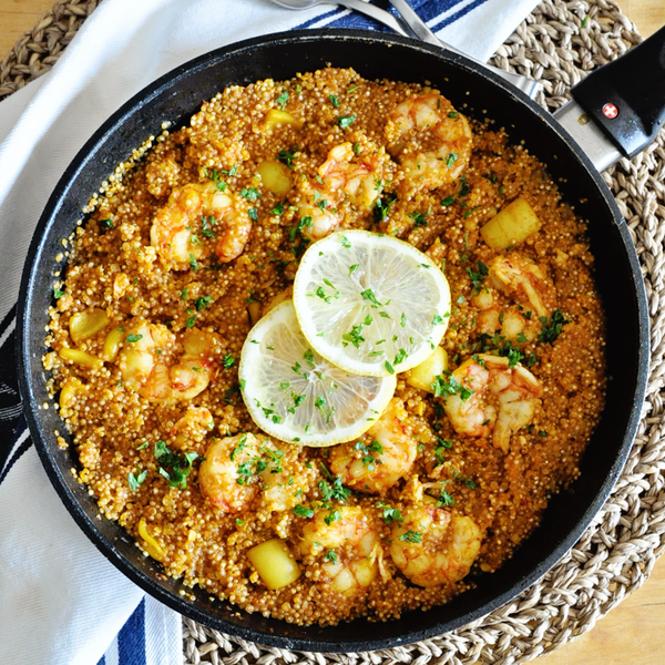 How to Make a SIMPLE Seafood Paella with Quinoa